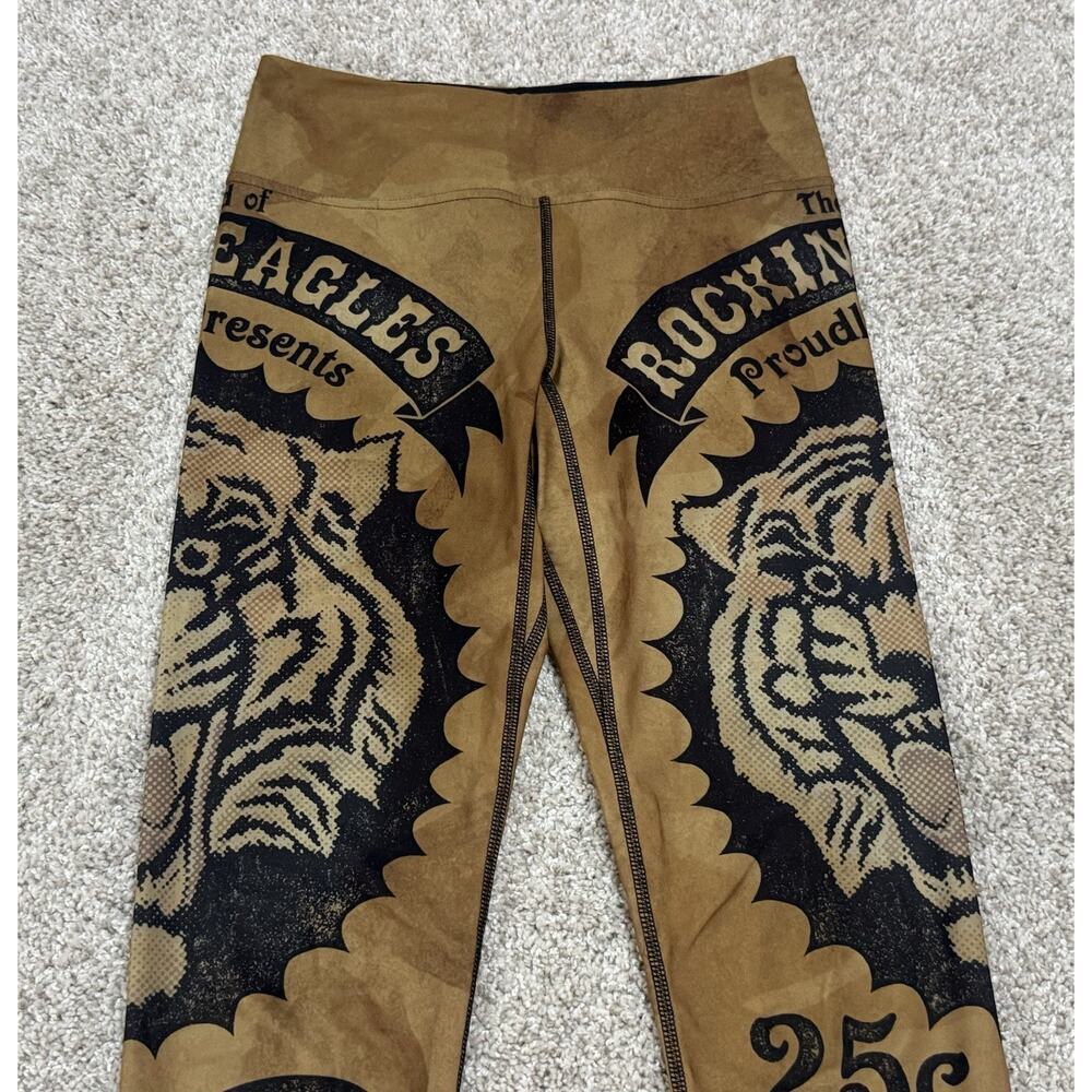 Eagle Rock Werkshop Tiger Circus Full Length Triathlon Leggings Size Small - Picture 5 of 10
